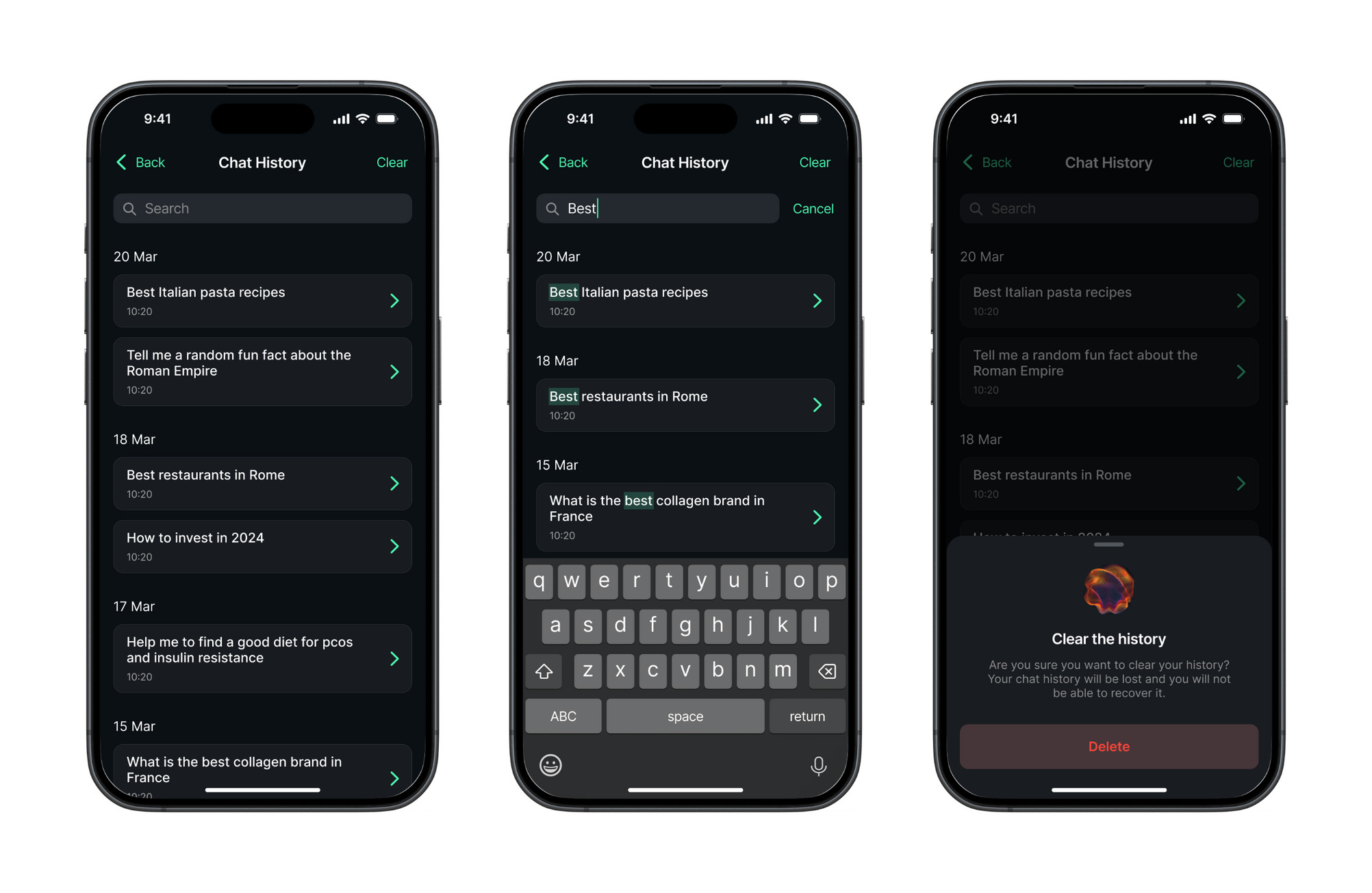 Chat History Chat History